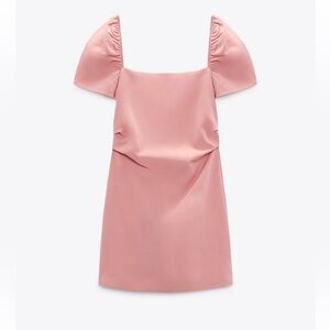 Zara Linen Blend Short Dress 2990/325